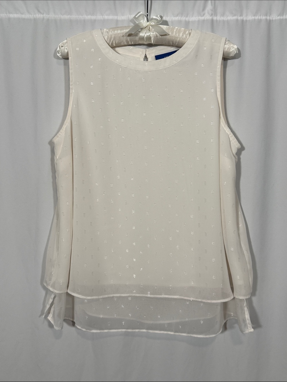 Apt. 9 Cream Sleeveless Layered Camisole